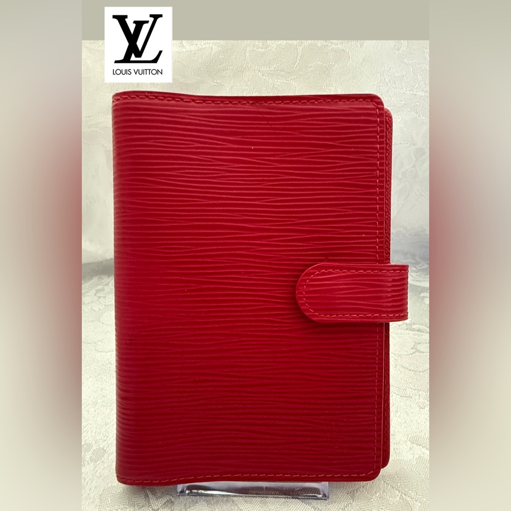 LOUIS VUITTON Epi Red Ring Agenda PM